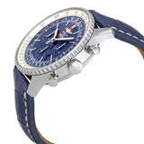 Breitling Navitimer 01 Blue Dial Men's Chronograph Crocodile Leather Watch #AB012721-C889-746P-A20BA.1 - Watches of America #2