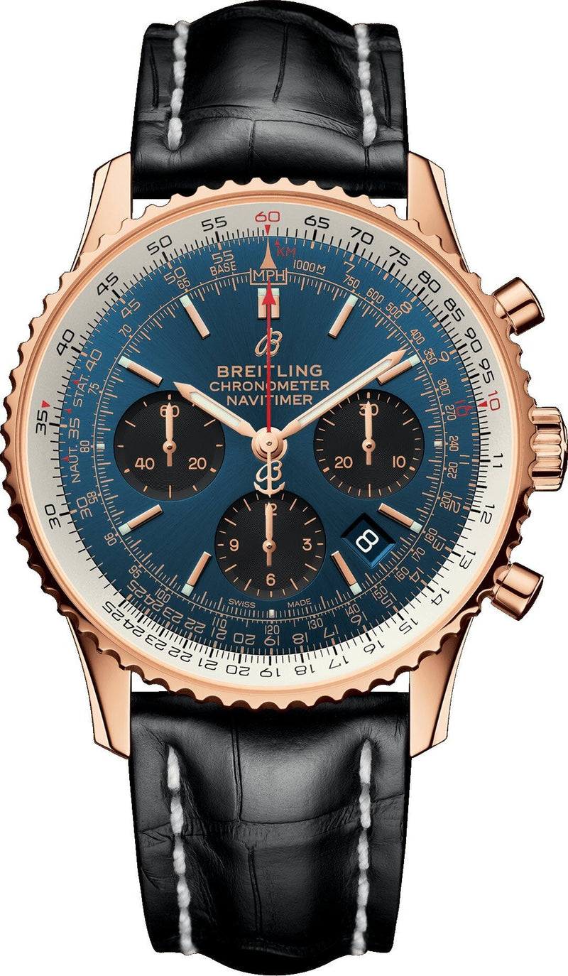 Breitling Navitimer 1 Chronograph Automatic Chronometer Blue Dial Men's Watch #RB0121211C1P1 - Watches of America