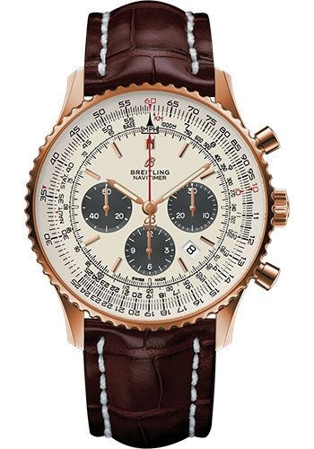 Breitling Navitimer 1 Chronograph Automatic Chronometer Silver Dial Men's Watch #RB0127121G1P1 - Watches of America