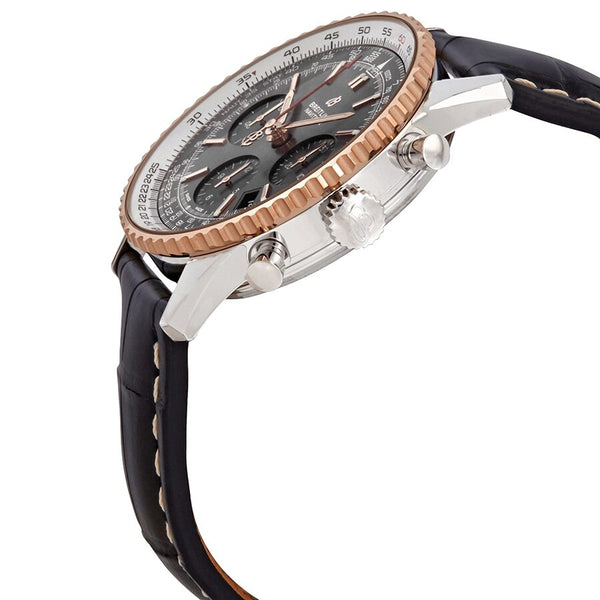 Breitling Navitimer 1 Chronograph Automatic Chronometer Stratos Gray Men's Watch #UB0121211F1P1 - Watches of America #2
