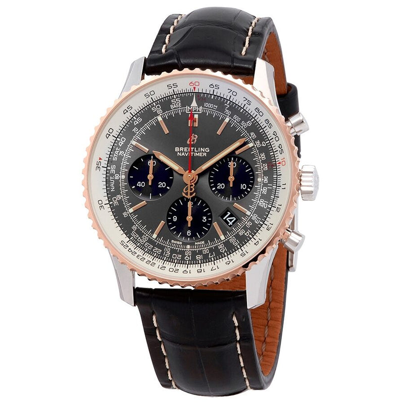 Breitling Navitimer 1 Chronograph Automatic Chronometer Stratos Gray Men's Watch #UB0121211F1P1 - Watches of America