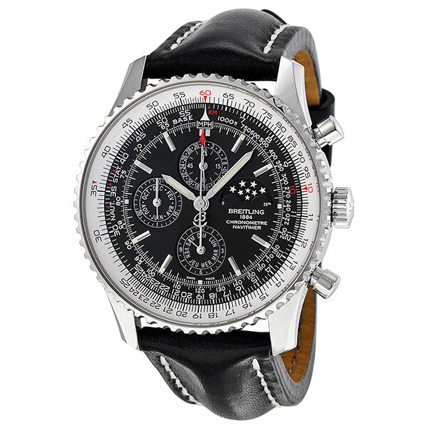 Breitling Navitimer 1461 Chronograph Automatic Black Dial Men's Watch A1937012-BA57#A1937012/BA57 441X - Watches of America