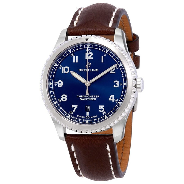 Breitling Navitimer 8 Automatic Chronometer Blue Dial Men's Watch #A17314101C1X1 - Watches of America
