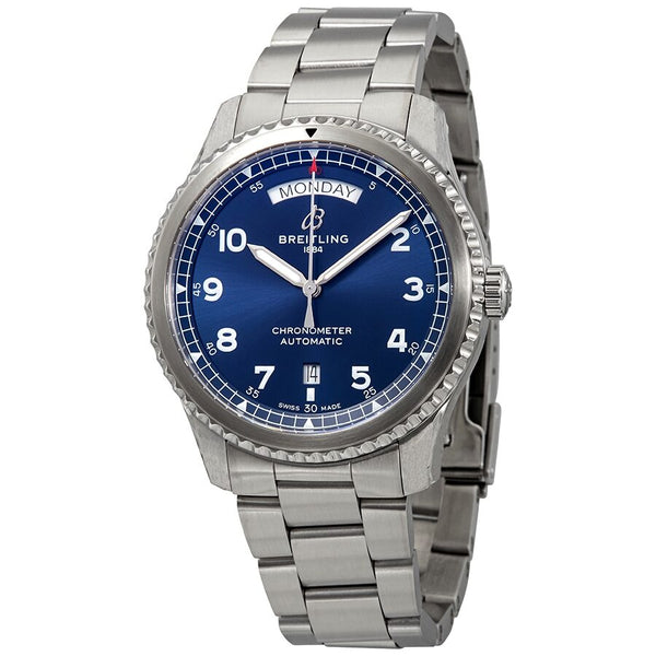 Breitling Navitimer 8 Automatic Chronometer Blue Dial Men's Watch #A45330101C1A1 - Watches of America