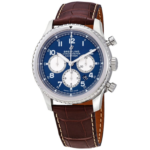 Breitling Navitimer 8 Chronograph Automatic Chronometer Blue Dial Men's Watch #AB0117131C1P2 - Watches of America