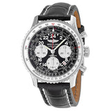 Breitling Navitimer Cosmonaute Black Dial Leather Men's Watch #AB021012-BB59BKCT - Watches of America