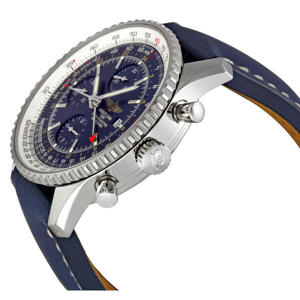 Breitling Navitimer World Chronograph Automatic Blue Dial Men's Watch A2432212-C561BLLT #A2432212-C561-101X-A20BA.1 - Watches of America #2
