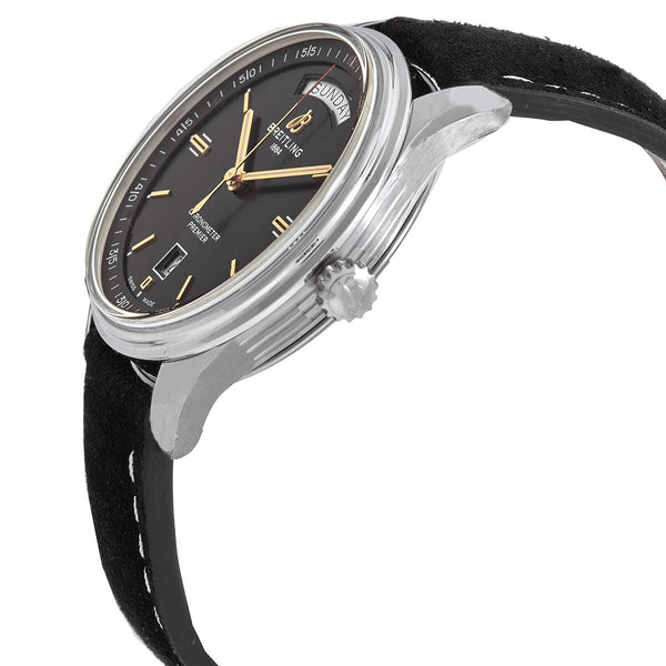 Breitling Premier Automatic Day and Date Chronometer Black Dial Watch #A45340241B1X4 - Watches of America #2