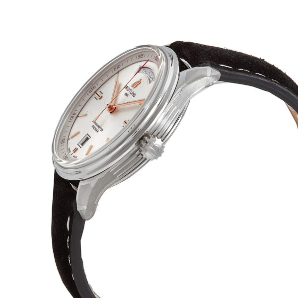 Breitling Premier Automatic Day and Date Chronometer Silver Dial Watch #A45340211G1X4 - Watches of America #2