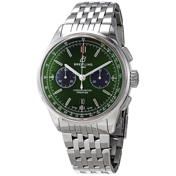 Breitling Premier Bentley Chronograph Automatic Green Dial Men's Watch #AB0118A11L1A1 - Watches of America