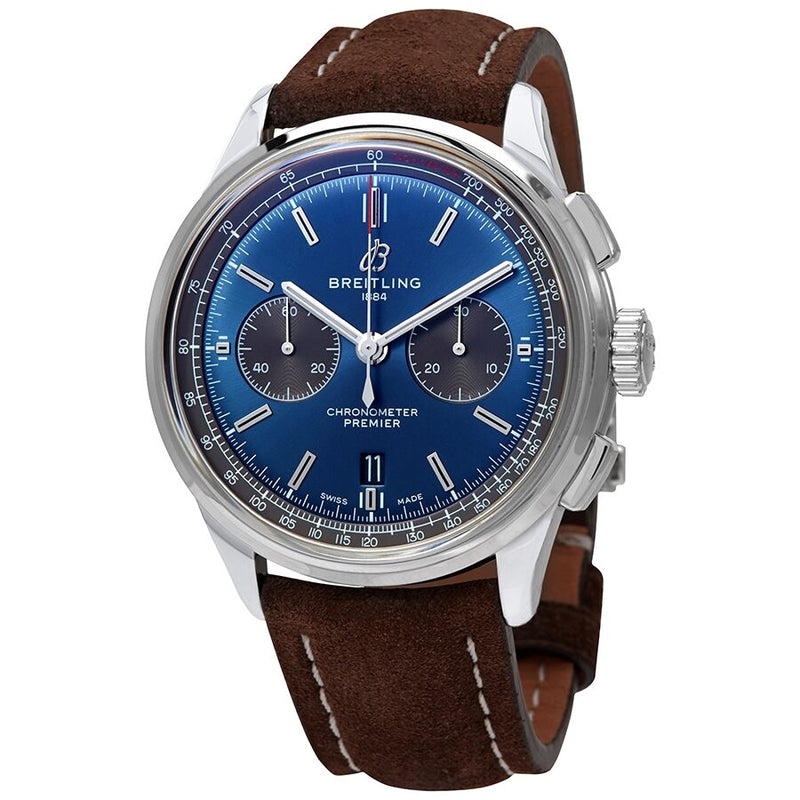 Breitling Premier Chronograph Automatic Blue Dial Men's Watch #AB0118A61C1X1 - Watches of America