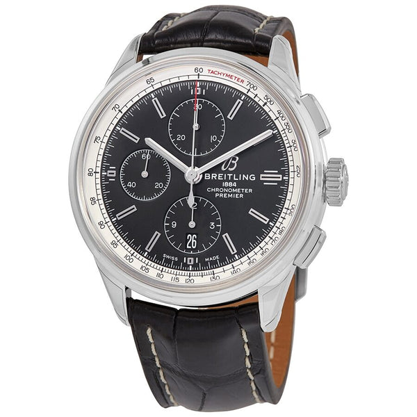 Breitling Premier Chronograph Automatic Chronometer Black Dial Men's Watch #A13315351B1P2 - Watches of America