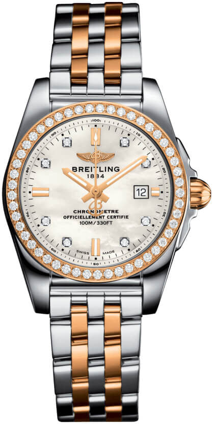 Breitling Quartz Chronometer Diamond Ladies Watch #C72348531A1C1 - Watches of America