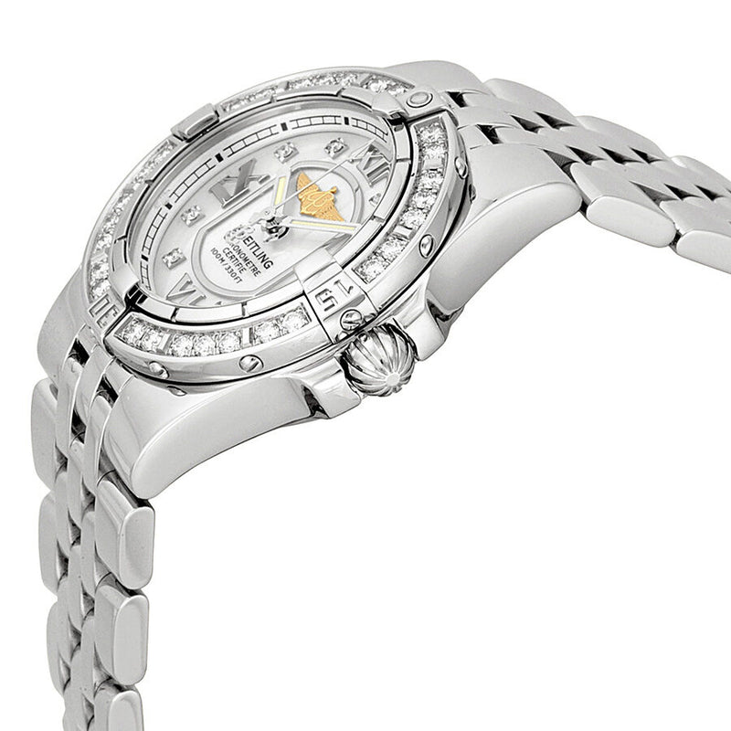 Breitling Starliner 30mm Diamond White Mother of Pearl Ladies Watch A7134053/A679#A7134053/A679SS - Watches of America #2