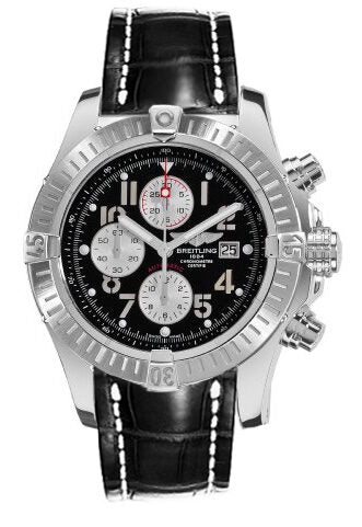 Breitling Super Avenger Black Dial Chronograph Men's Watch BKLD#A1337011-B973 - Watches of America