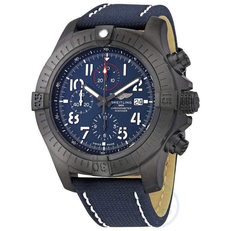 Breitling Super Avenger Chronograph 48 Night Mission Automatic Blue Dial Men's Watch #V13375101C1X1 - Watches of America