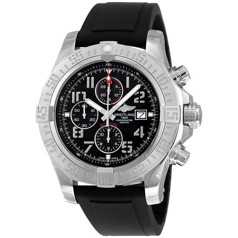 Breitling Super Avenger II Black Dial Men's Watch A1337111-BC28BKPD#A1337111-BC28-137S-A20D.2 - Watches of America