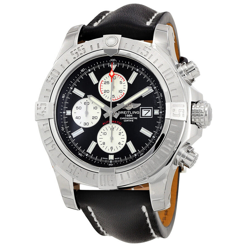 Breitling Super Avenger II Black Dial Men's Watch A1337111/BC29BKLT#A1337111-BC29-441X-A20BA.1 - Watches of America