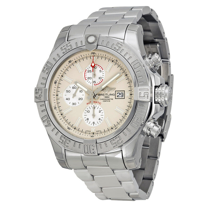 Breitling Super Avenger II Chronograph Silver Dial Men's Watch A1337111-G779SS#A1337111-G779-168A - Watches of America
