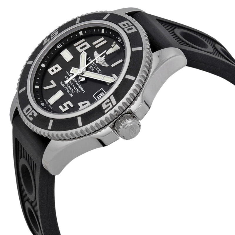 Breitling SuperOcean 42 Black Dial Black Rubber Men's Watch A1736402-BA28BKOR #A1736402-BA28-202S-A18D.2 - Watches of America #2
