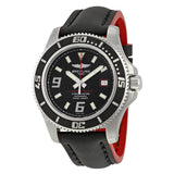 Breitling Superocean 44 Automatic Black Dial Black Leather Men's Watch #A1739102-BA76BKRDT - Watches of America