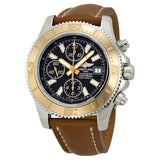 Breitling Superocean Chronograph II Black Dial Brown Leather Men's Watch C1334112-BA84BRLD#C1334112/BA84BRLD - Watches of America