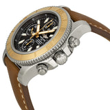 Breitling Superocean Chronograph II Black Dial Brown Leather Men's Watch C1334112-BA84BRLD #C1334112/BA84BRLD - Watches of America #2