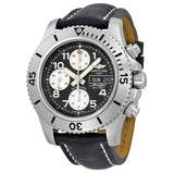 Breitling Superocean Chronograph Steelfish Automatic Black Dial Black Leather Men's Watch A13341C3-BD19BKLT#A13341C3-BD19-435X-A20BASA.1 - Watches of America