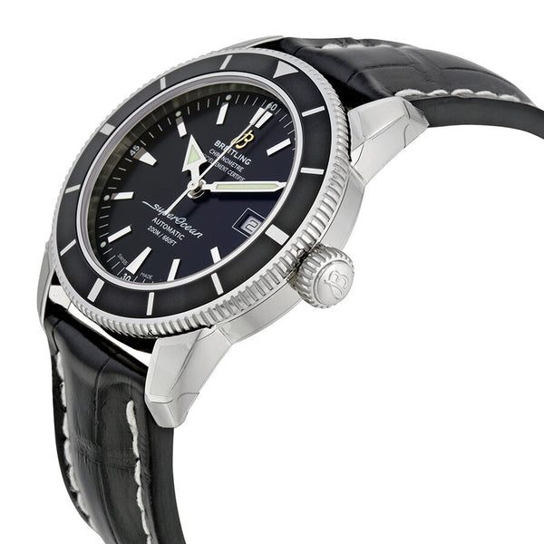 Breitling Superocean Heritage 42 Automatic Black Dial Black Leather Men's Watch A1732124-BA61BKCD #A1732124-BA61-744P-A20D.1 - Watches of America #2