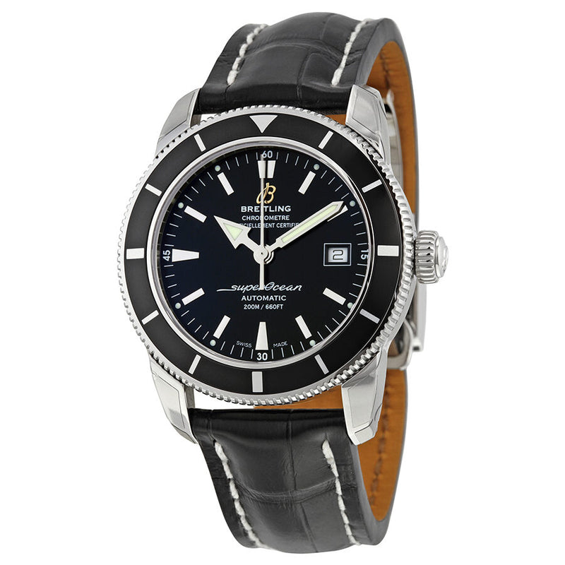 Breitling Superocean Heritage 42 Automatic Black Dial Black Leather Men's Watch A1732124-BA61BKCD#A1732124-BA61-744P-A20D.1 - Watches of America