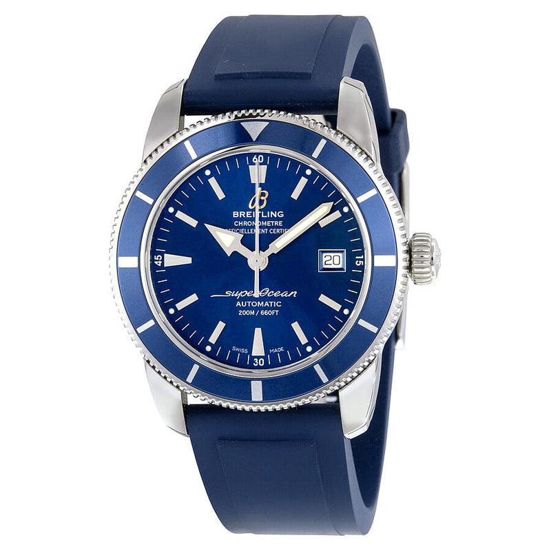 Breitling Superocean Heritage 42 Blue Dial Blue Rubber Men's Watch A1732116-C832B#A1732116-C832-145S-A20S.1 - Watches of America