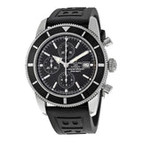 Breitling Superocean Heritage Automatic Chronograph Black Dial Black Rubber Men's Watch A1332024-B908BKPT3#A1332024-B908-154S-A20S.1 - Watches of America