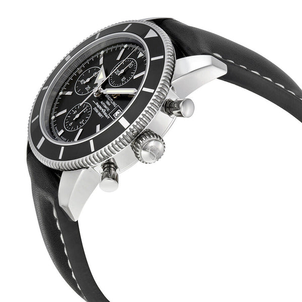 Breitling Superocean Heritage Chronograph Black Dial Black Leather Men's Watch A1332024-B908BKLD #A1332024-B908-442X-A20D.1 - Watches of America #2