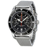 Breitling SuperOcean Heritage Chronographe 44 Automatic Black Dial Men's Watch A2337024-BB81SS#A2337024-BB81-154A - Watches of America