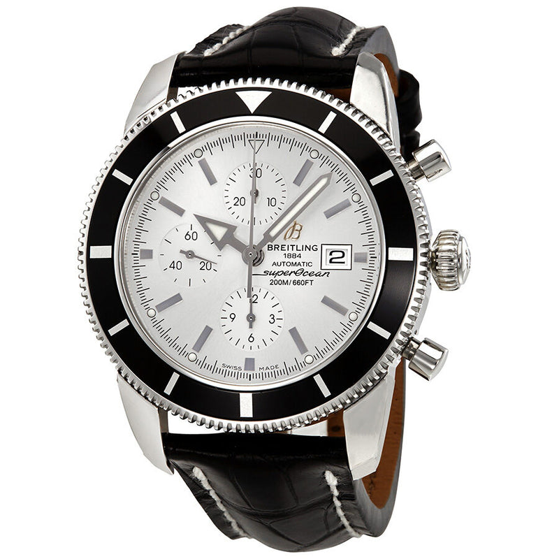Breitling Superocean Heritage Chronographe 46 Silver Dial Men's Watch A1332024-G698BKCT#A1332024-G698-760P-A20BA.1 - Watches of America