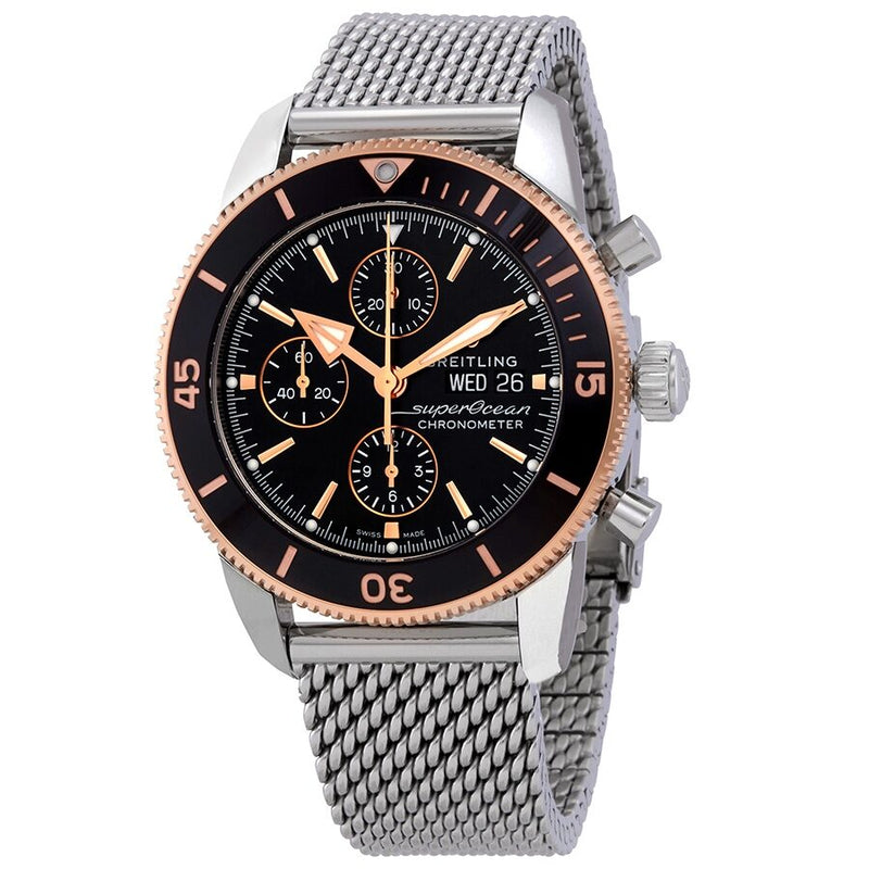 Breitling Superocean Heritage II Chronograph Automatic Chronometer Black Dial Men's Watch #U13313121B1A1 - Watches of America