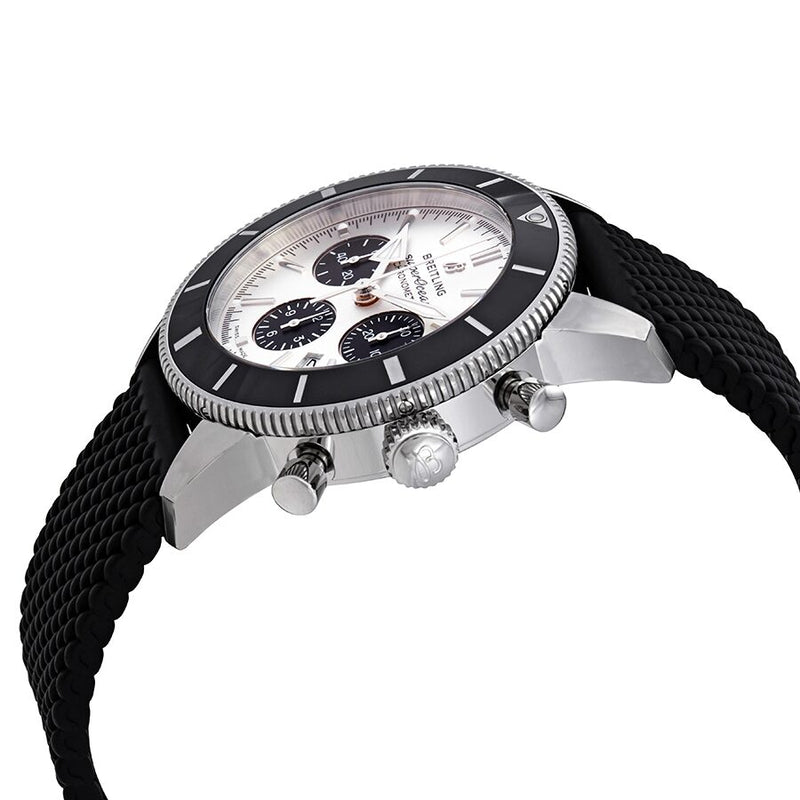 Breitling Superocean Heritage II Chronograph Automatic Chronometer Silver Dial Men's Watch #AB0162121G1S1 - Watches of America #2