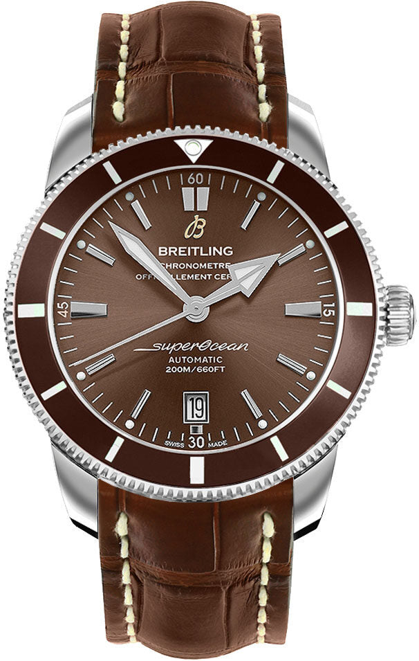 Breitling Superocean Heritage II Men's Crocodile Leather Watch #AB202033/Q618-757P - Watches of America