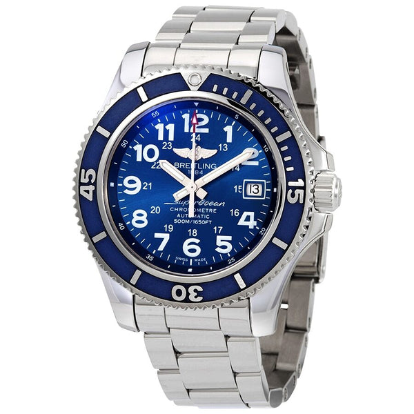 Breitling Superocean II Automatic Mariner Blue Dial Men's Watch #A17365D11C1A1 - Watches of America