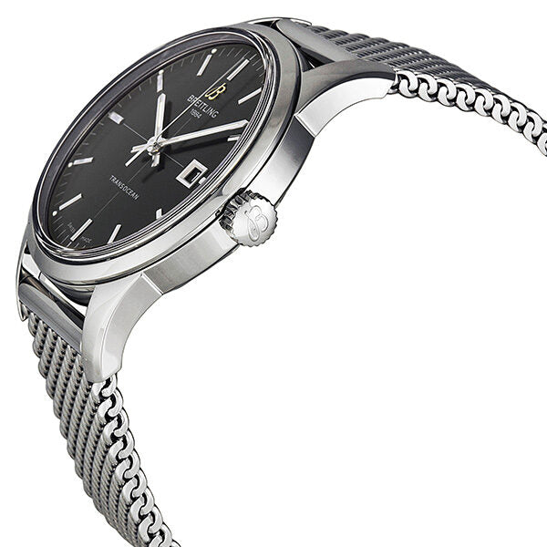 Breitling Transocean Black Dial Stainless Steel Men's Watch A1036012-BA91SS #A1036012-BA91-154A - Watches of America #2