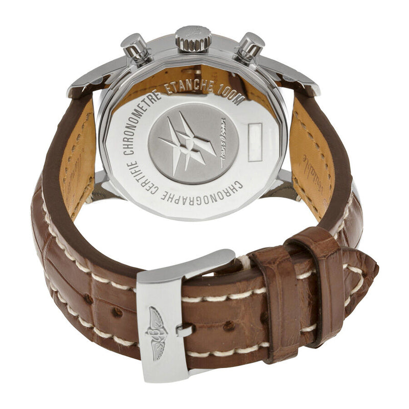 Breitling Transocean Chrono 38 Black Dial Brown leather Unisex Watch U4131012-Q600BRCT#U4131012-Q600-724P-A18BA.1 - Watches of America #3