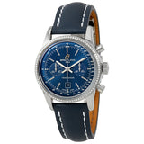 Breitling Transocean Chronograph 38 Blue Dial Diamond Men's Watch A4131053-C862BLLD#A4131053-C862-115X-A18D.1 - Watches of America