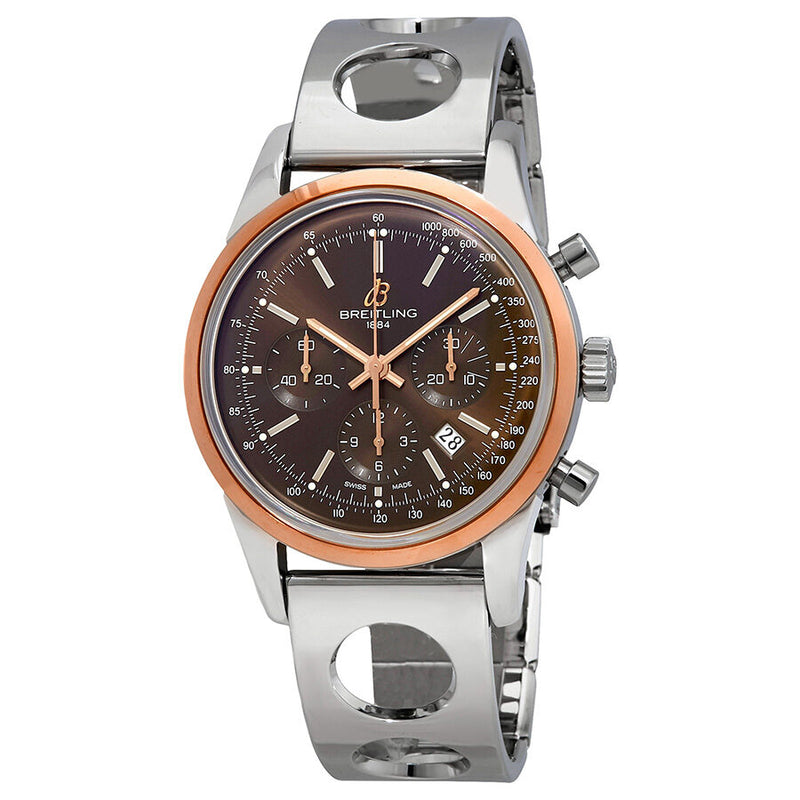 Breitling Transocean Chronograph Automatic Brown Dial Men's Watch #UB015212/Q594-222A - Watches of America