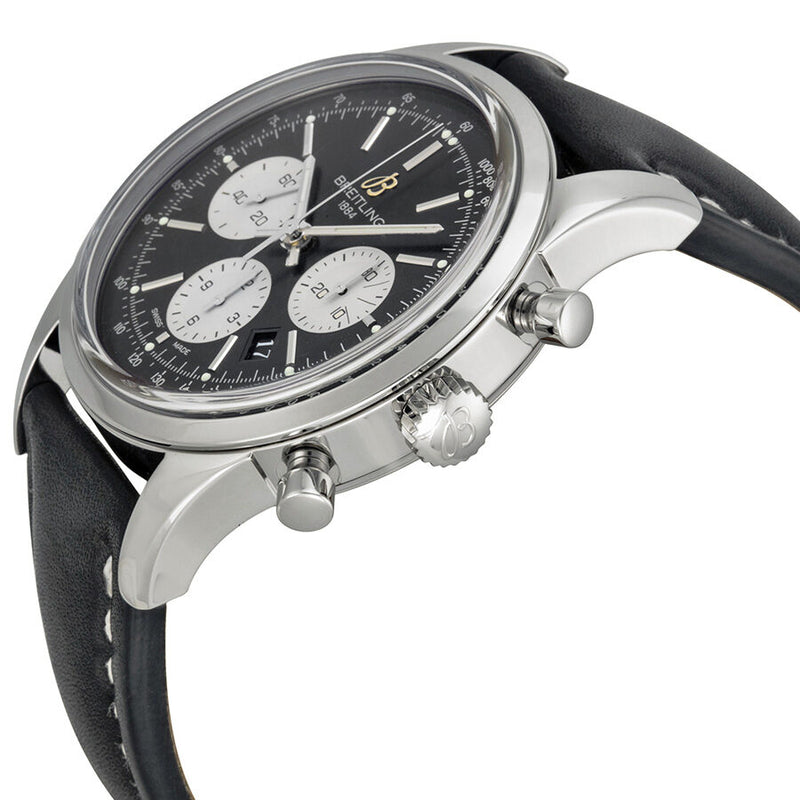 Breitling Transocean Chronograph Black Dial Men's Watch #AB015112-BA59BKLT - Watches of America #2