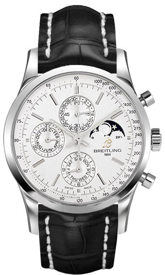 Breitling Transocean Chronograph Silver Dial Automatic Men's Watch A1931012-G750BKCT#A1931012/G750BKCT - Watches of America