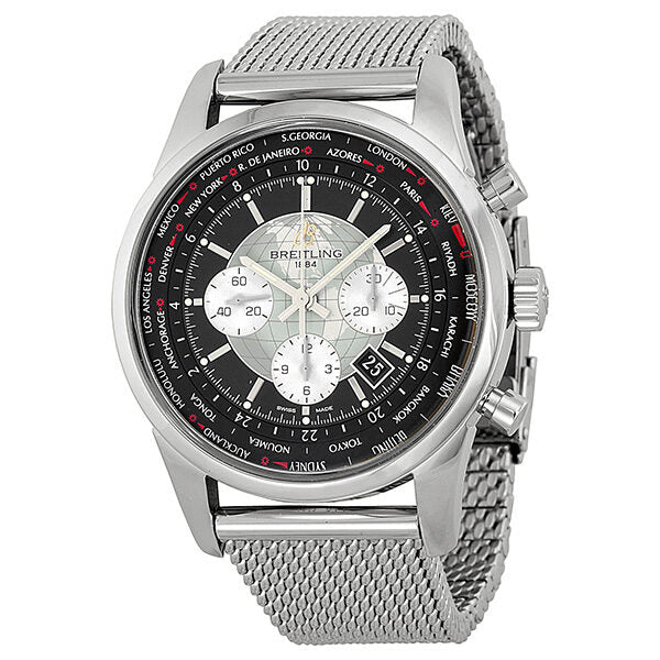 Breitling Transocean Chronograph Unitime Men's Watch AB0510U4/BB62SS#AB0510U4-BB62-152A - Watches of America