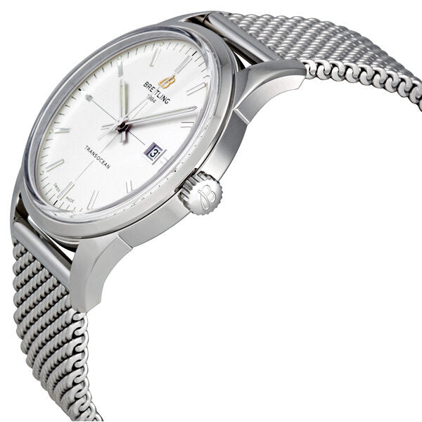 Breitling Transocean Mercury Silver Dial Automatic Steel Men's Watch #A1036012/G721 - Watches of America #2