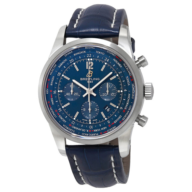 Breitling Transocean Unitime Pilot Automatic Blue Dial Men's Watch #AB0510U9/C879-746P - Watches of America