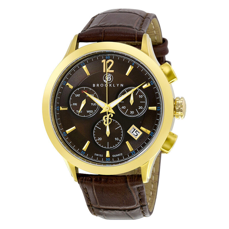 Brooklyn Dakota Chronograph Brown Dial Men's Watch #205-M2931 - Watches of America