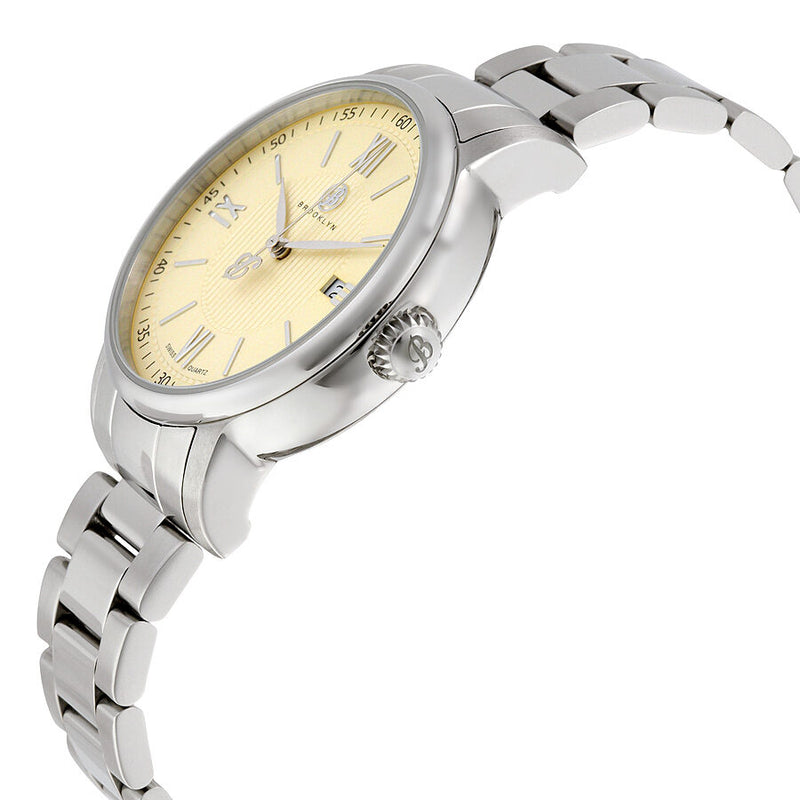 Brooklyn Livingston Classic Swiss Quartz Ivory Dial Men's Watch #101-M1712 - Watches of America #2
